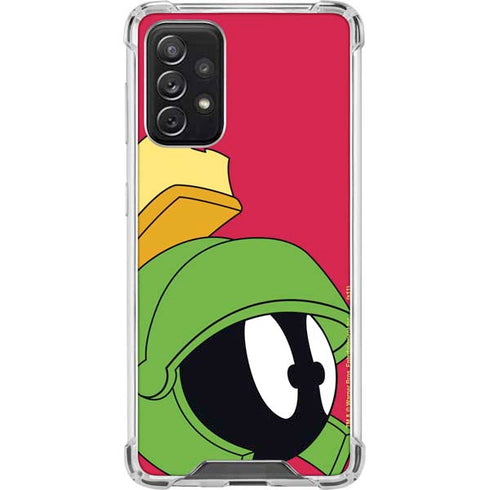 Looney Tunes Marvin The Martian Zoomed In Galaxy A72 5G Clear Case